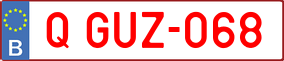 Trailer License Plate